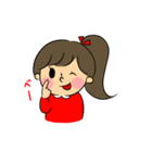 可愛い女の子 毎日使えるスタンプ（個別スタンプ：13）