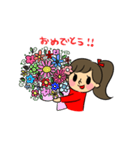 可愛い女の子 毎日使えるスタンプ（個別スタンプ：14）