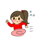 可愛い女の子 毎日使えるスタンプ（個別スタンプ：17）