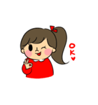 可愛い女の子 毎日使えるスタンプ（個別スタンプ：23）