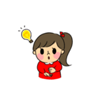 可愛い女の子 毎日使えるスタンプ（個別スタンプ：27）