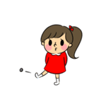 可愛い女の子 毎日使えるスタンプ（個別スタンプ：28）