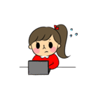 可愛い女の子 毎日使えるスタンプ（個別スタンプ：29）
