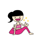 Yoga with Jib: Deedee（個別スタンプ：1）