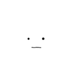 顔文字第1弾（個別スタンプ：3）