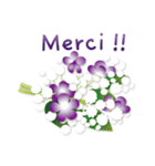 ありがとう花が咲くよ フランス語版(改訂版（個別スタンプ：4）