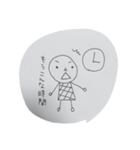 主婦のシンプル小人スタンプ（個別スタンプ：14）