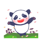 Happy Blue Panda (Chinese version)（個別スタンプ：6）