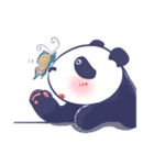 Happy Blue Panda (Chinese version)（個別スタンプ：9）