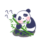 Happy Blue Panda (Chinese version)（個別スタンプ：15）