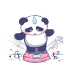 Happy Blue Panda (Chinese version)（個別スタンプ：26）