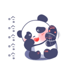 Happy Blue Panda (Chinese version)（個別スタンプ：27）