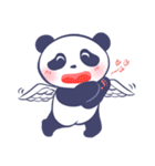 Happy Blue Panda (Chinese version)（個別スタンプ：40）