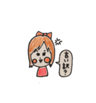 ねこくんと女の子。（個別スタンプ：16）