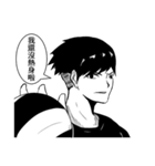 DARK VOLLEYBALL PLAYER（個別スタンプ：10）