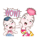 Mumu and Momo cheerful（個別スタンプ：10）