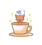 Coffee cat - Kuffee（個別スタンプ：22）