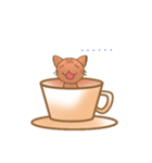 Coffee cat - Kuffee（個別スタンプ：24）