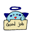 Cute blue Anglov（個別スタンプ：10）