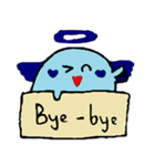 Cute blue Anglov（個別スタンプ：17）