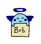 Cute blue Anglov（個別スタンプ：33）