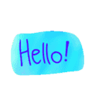 Colorful Text Stickers（個別スタンプ：3）