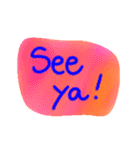 Colorful Text Stickers（個別スタンプ：4）