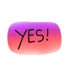 Colorful Text Stickers（個別スタンプ：7）