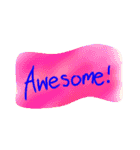 Colorful Text Stickers（個別スタンプ：13）