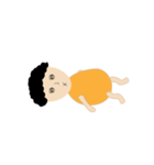 a curly-haired boy（個別スタンプ：11）