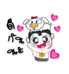 >>My name is Sawamura..Love pig <<（個別スタンプ：27）