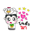 >>My name is Sawamura..Love pig <<（個別スタンプ：39）