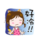 kitten woman（個別スタンプ：14）