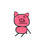 素敵なピンクブタ（個別スタンプ：3）