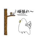 鳥さんの日常を描いたスタンプです。（個別スタンプ：24）