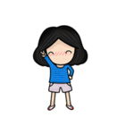 Tete : Big head girl（個別スタンプ：5）