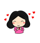 Tete : Big head girl（個別スタンプ：8）