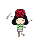 Tete : Big head girl（個別スタンプ：9）