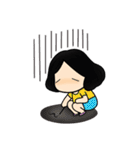 Tete : Big head girl（個別スタンプ：11）