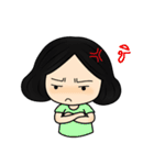 Tete : Big head girl（個別スタンプ：13）
