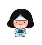 Tete : Big head girl（個別スタンプ：16）