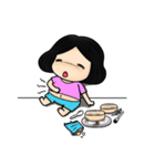 Tete : Big head girl（個別スタンプ：17）