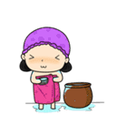 Tete : Big head girl（個別スタンプ：18）