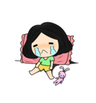Tete : Big head girl（個別スタンプ：19）