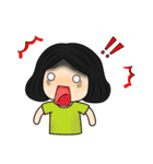 Tete : Big head girl（個別スタンプ：22）