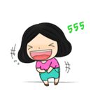 Tete : Big head girl（個別スタンプ：25）