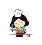 Tete : Big head girl（個別スタンプ：27）