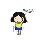 Tete : Big head girl（個別スタンプ：28）