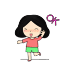 Tete : Big head girl（個別スタンプ：33）