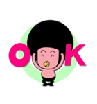 アフロベイビー（個別スタンプ：34）